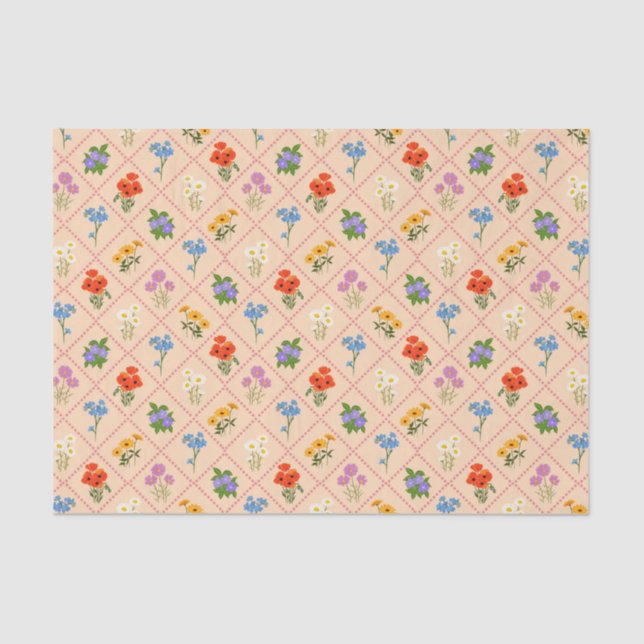 Wildflower Harlequin Garden Tissue Paper (Front)