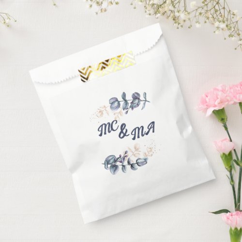 Wildflower Harmony Floral Wedding Favor Bag