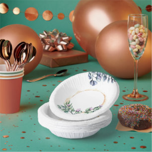 Wildflower Harmony Floral Wedding Paper Bowls
