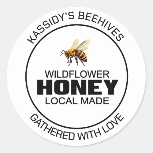 Wildflower Honey Canning Sticker