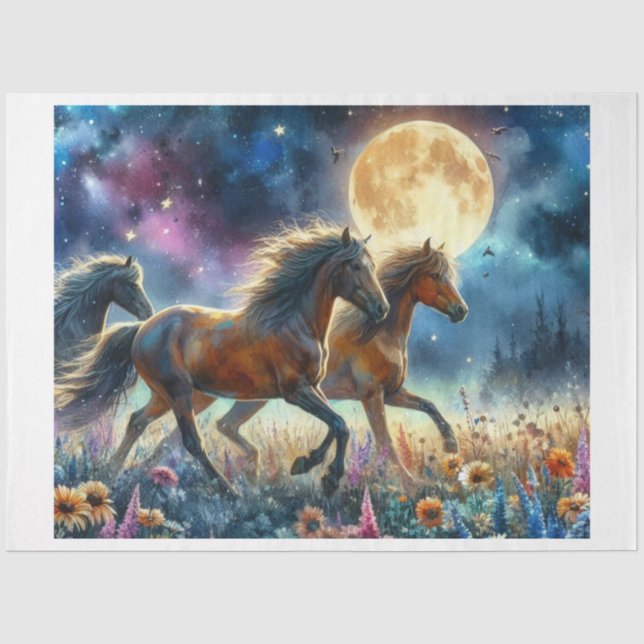 Wildflower Horse Tissue Paper (Front)