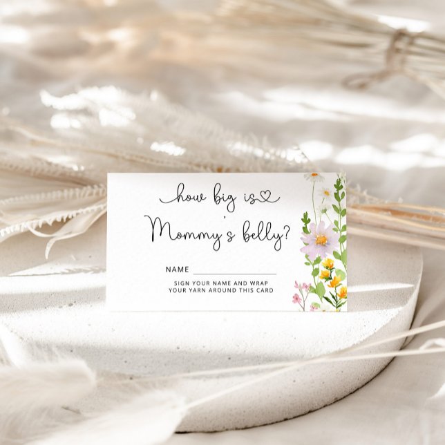 Wildflower how big is mommy's belly enclosure card (Creator Uploaded)