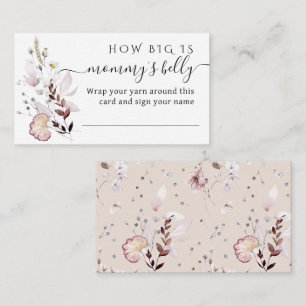 Wildflower How Big Is Mommy's Belly Game Enclosure Card