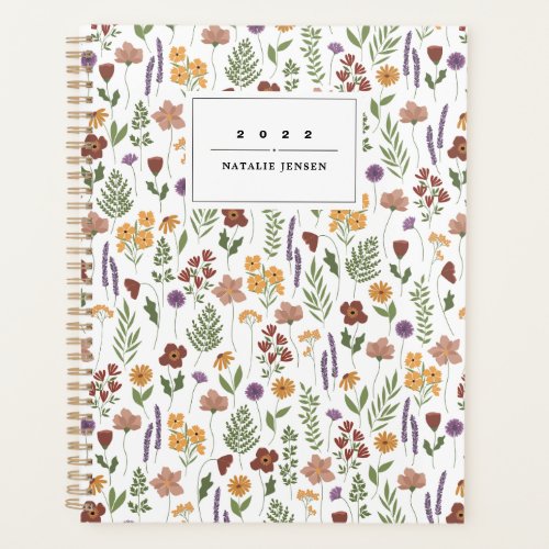 Wildflower Illustrated Personalized Planner