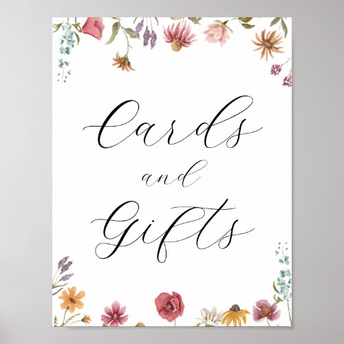 Wildflower In Bloom Cards and Gifts Sign