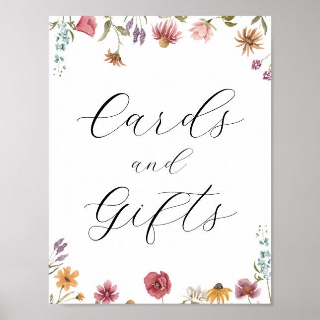 Wildflower In Bloom Cards and Gifts Sign (Front)