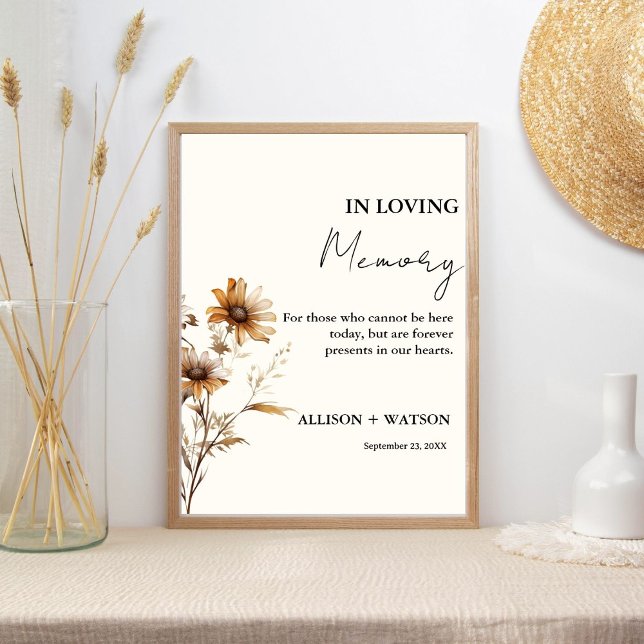 Wildflower  in Loving memory sign wedding forever  (Creator Uploaded)