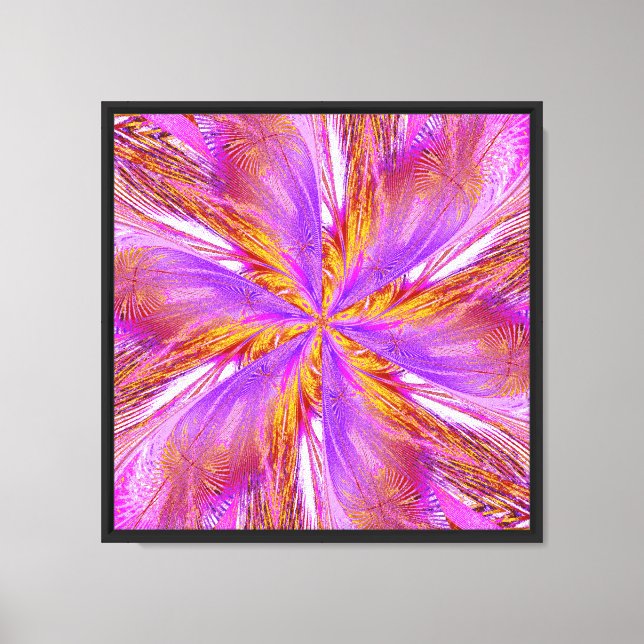 Wildflower in Spiral 18 Canvas Print (Front)