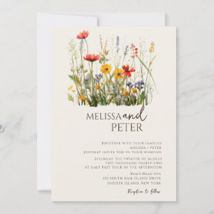 Wildflower invitation