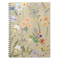 Wildflower  Journal,  Notebook for Women