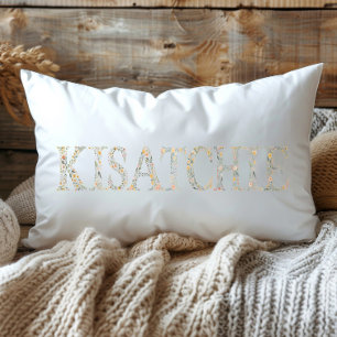 Wildflower Kisatchie Louisiana State Lumbar Pillow