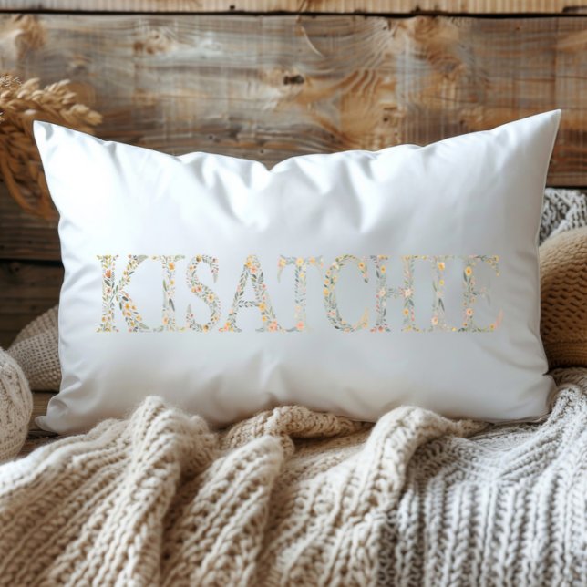Wildflower Kisatchie Louisiana State Lumbar Pillow (Creator Uploaded)