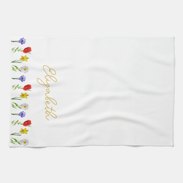 Wildflower Kitchen Towel (Horizontal)