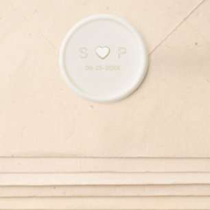 Wildflower Lavender and Yellow Floral Wedding Wax Seal Sticker