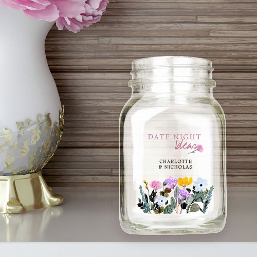 Wildflower Lawn Floral Date Night Ideas Jar