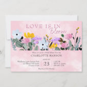 Wildflower Lawn Love is in Bloom Bridal Shower Invitation (Front)