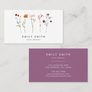 Wildflower Lesbian Pride Business Card