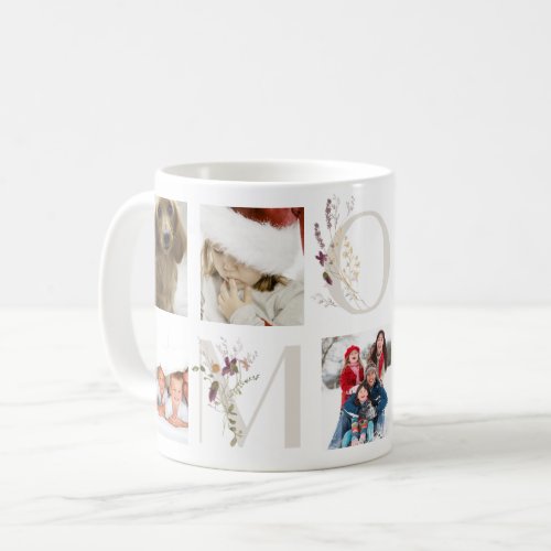 Wildflower Letters MOM  Mothers Day Coffee Mug