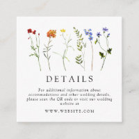 Wildflower LGBTQ Gay Pride Floral Wedding QR Code