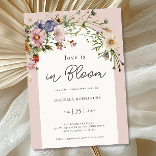 Wildflower Love in Bloom Bridal Shower Invitation