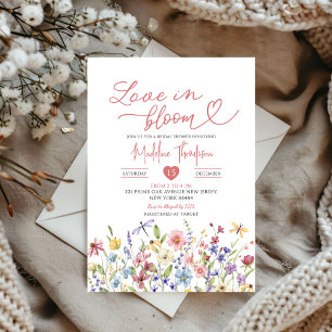 Wildflower Love in Bloom Bridal Shower Invitation