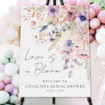 Wildflower Love In Bloom Floral Bridal Shower Foam Board<br><div class="desc">Love Is In Bloom Bridal Shower Welcome Sign. Welcome guests to your bridal shower with this whimsical and romantic welcome sign, perfect for a "Love Is In Bloom" themed celebration. The design features a soft and delicate arrangement of watercolor wildflowers and greenery in a color palette of blush pinks, dusty...</div>