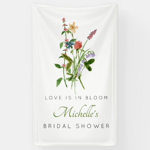 Wildflower Love is in Bloom Bridal Shower Banner