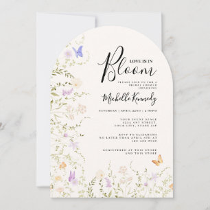 Wildflower Love Is In Bloom Bridal Shower  Invitation