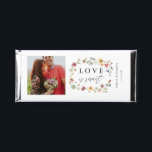Wildflower Love Is Sweet Chocolate Photo Hershey Bar Favors<br><div class="desc">Rustic Floral Love Is Sweet Wedding Hershey Bar Favors Thank You Chocolate Bar Favors</div>