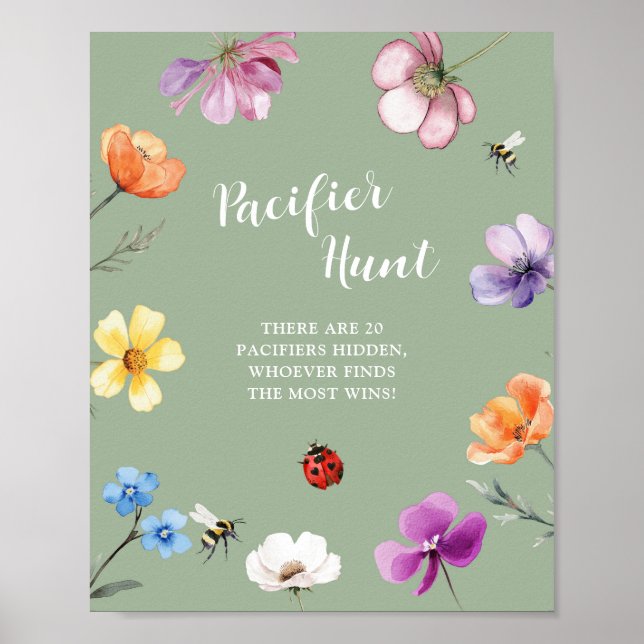 Wildflower Lovebug  Pacifier Hunt Poster (Front)