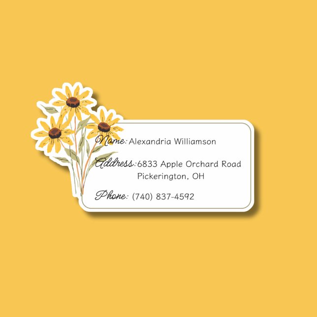 Wildflower Luggage ID  Sticker (Creator Uploaded)