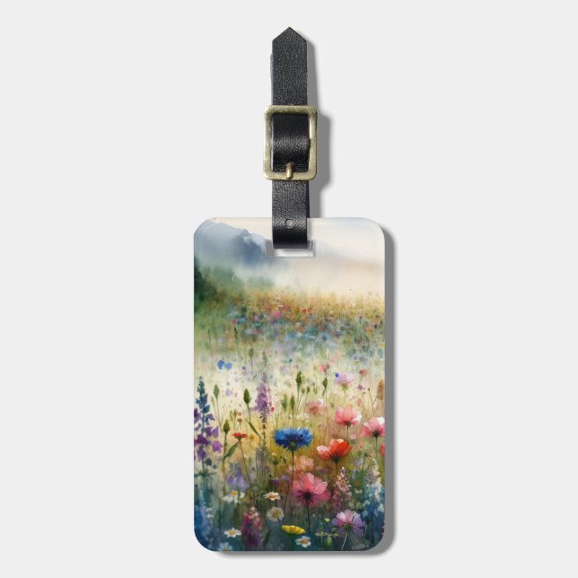 Wildflower Luggage Tag - Customize (Front Vertical)