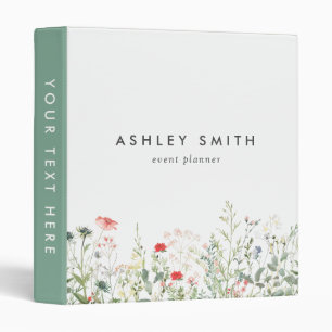 Wildflower Meadow 3 Ring Binder