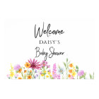Wildflower Meadow Baby Shower Welcome