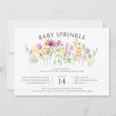 Wildflower Meadow Baby Sprinkle Invitation (Front)