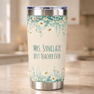 Wildflower Meadow Best Teacher Ever Appreciation Insulated Tumbler