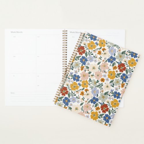 Wildflower Meadow Boho Pattern Planner