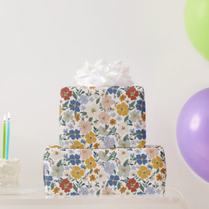 Wildflower Meadow Boho Pattern Wrapping Paper