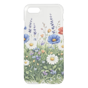 Wildflower meadow botanical garden flowers iPhone SE/8/7 case