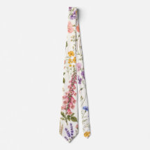 Wildflower Meadow Botanical Tie