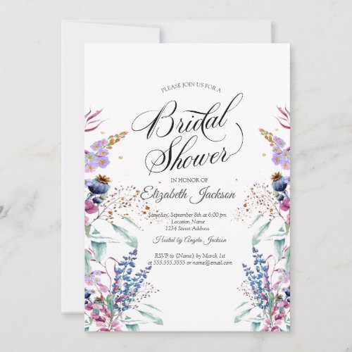 Wildflower Meadow Bridal Shower  Invitation