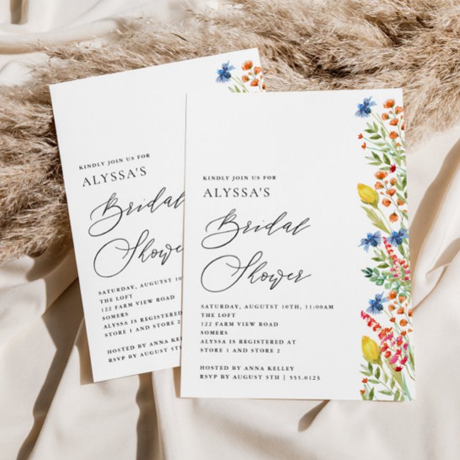 Wildflower Meadow Bridal Shower Invitation (Creator Uploaded)