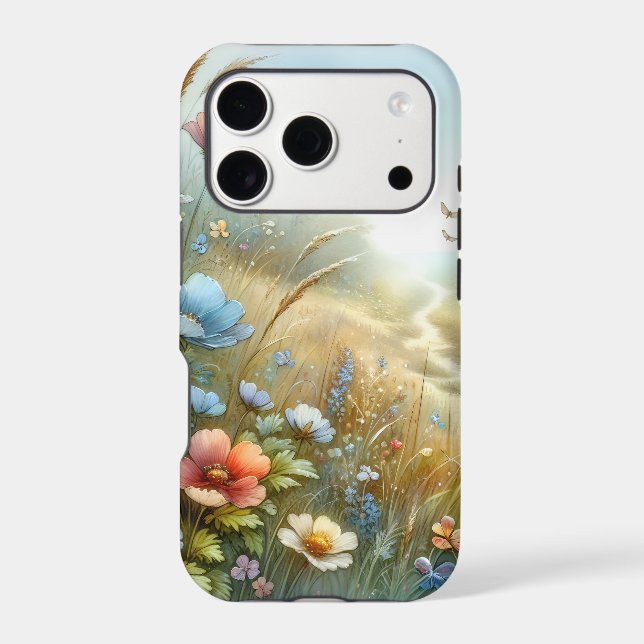 Wildflower Meadow Butterfly Garden Case-Mate iPhone Case (Back)