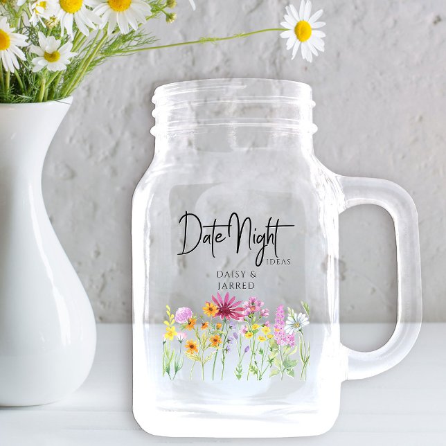 Wildflower Meadow Date Night Ideas Jar (Date Night Jar for all your date night idea cards from my Wildflower Meadow collection)