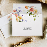 Wildflower Meadow Florals | Personalized Envelope<br><div class="desc">Trying to get guests excited for a big party or event? Customized or colored envelopes are a great way to make sure your message gets noticed – and that you get the response you want. Add a personal touch to your own custom envelopes. Hello summer! Infuse your summer wedding with...</div>