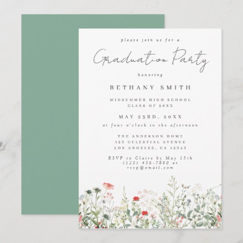 Wildflower Meadow Graduation Party