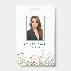 Wildflower Meadow ID Badge