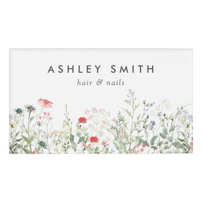 Wildflower Meadow Name Tag (Front)