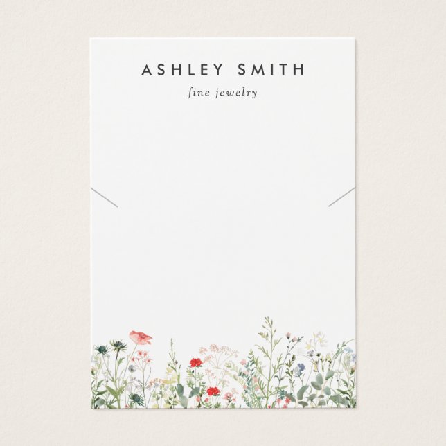 Wildflower Meadow Necklace Display Card (Front)