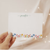 Wildflower Garden Floral Personalized Stationery Note Card